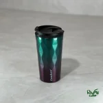 ماگ کوکر 350 میلی لیتری فیروزه‌ای-بنفش