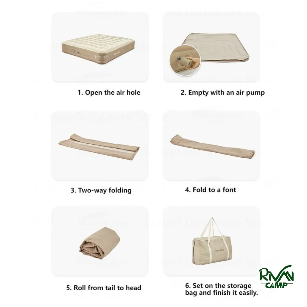 naturehike-double-air-mattress-cnh22dz015 (5) تشک بادی دو نفره NATUREHIKE مدل CNH22DZ015