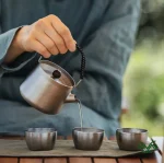 ست چای و قهوه تیتانیوم نیچرهایک مدل NH20CJ007‏