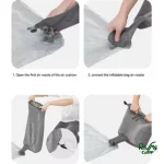 باد کردن زیرانداز کیسه خواب 2 نفره نیچرهایک مدل CNK2450WS012