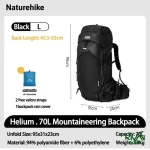 سایزبندی کوله‌پشتی نیچرهایک مدل CNK2450XB014