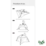 باز و بسته کردن چادر 4 نفره نیچرهایک CNK2550WS010