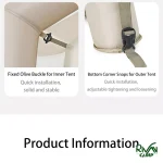 جنس طناب های چادر بادی ایر 8.5 Village نیچرهایک مدل CNK2300ZP019