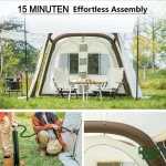 برپایی چادر بادی کینگ کمپ (KingCamp Inflatable Tent) مدل KT2316_BEIGE