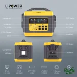 طراحی پاور استیشن 3000 وات قابل حمل LIPOWER مدل M3000-S