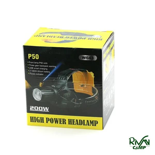 بسته بندی چراغ پیشانی اسمال سان مدل W643