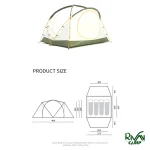 ابعاد چادر 4 نفره نیچرهایک CNK2450WS041