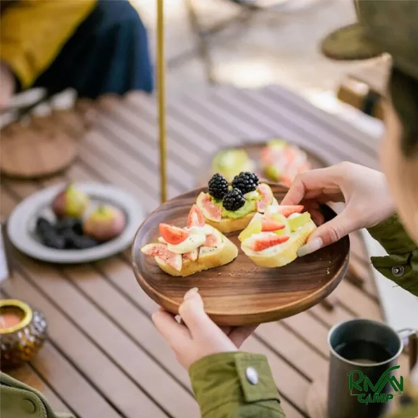 بشقاب چوب گردو برند نیچرهایک مدل NH21SJ005