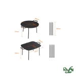 ابعاد ساج پایه دار نیچرهایک NH20SK003