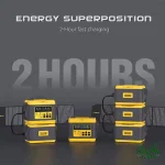 ابعاد پاور استیشن 3000 وات قابل حمل LIPOWER مدل M3000-S