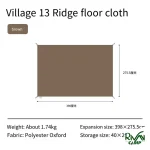 اندازه چادر اتوماتیک 5-8 نفره نیچرهایک VILLAGE 13 مدل CNH22ZP004