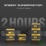 ابعاد پاور استیشن 2200 وات قابل حمل LIPOWER مدل M2200L-S