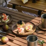 کاربرد بشقاب چوب گردو نیچرهایک مدل NH21SJ005