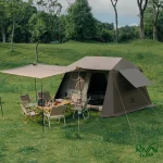 جنس چادر اتوماتیک 4-3 نفره نیچرهایک مدل VILLAGE 6.0 2 کد CNK2300ZP021