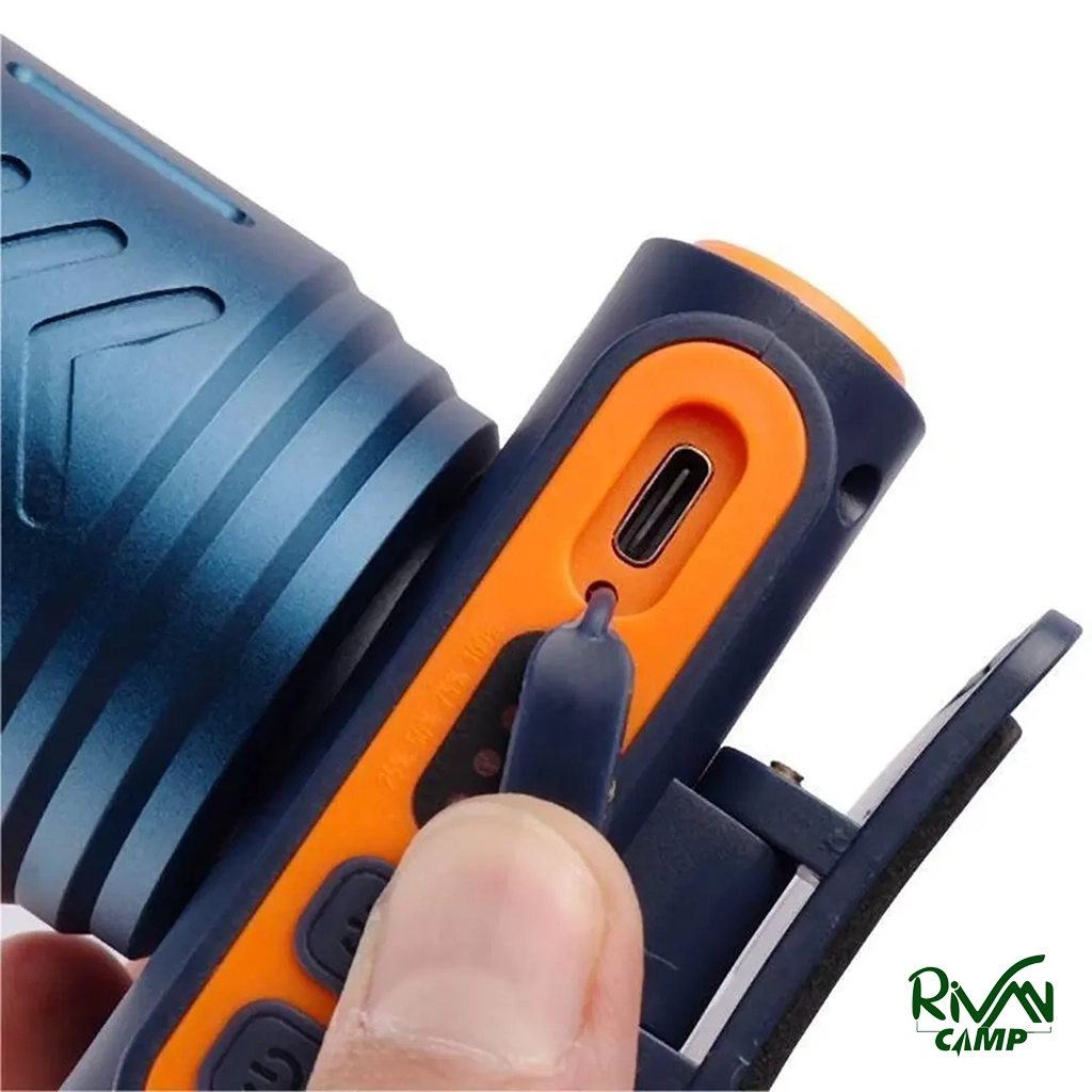 5 نحوه شارژ چراغ پیشانی اسمال سان مدل ZY-H136