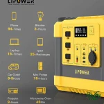 پاور استیشن 1000 وات قابل حمل برند LIPOWER مدل G1000L-S