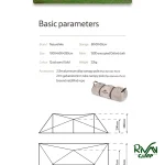 ابعاد چادر کمپینگ برند نیچرهایک مدل NH20TM001