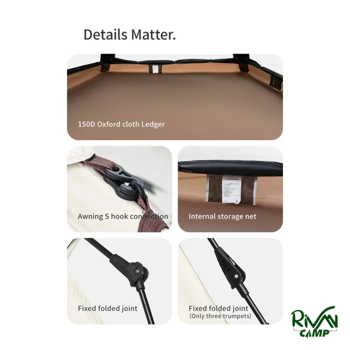 جزئیات چادر 4 نفره نیچرهایک CNK2550WS010