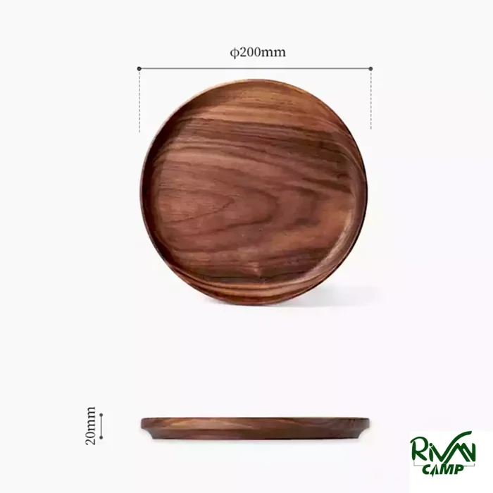 اندازه بشقاب چوب گردو نیچرهایک مدل NH21SJ005