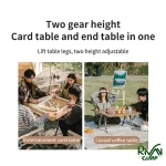 قابلیت تنظیم ارتفاع میز تاشو با ارتفاع قابل تنظیم نیچرهایک مدل CNH22JU054