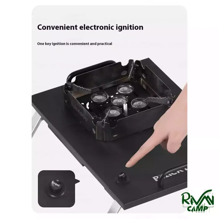کیفیت ساخت و امکانات اجاق گاز رومیزی 5 هسته بلک داگ مدل CBD2550CF010