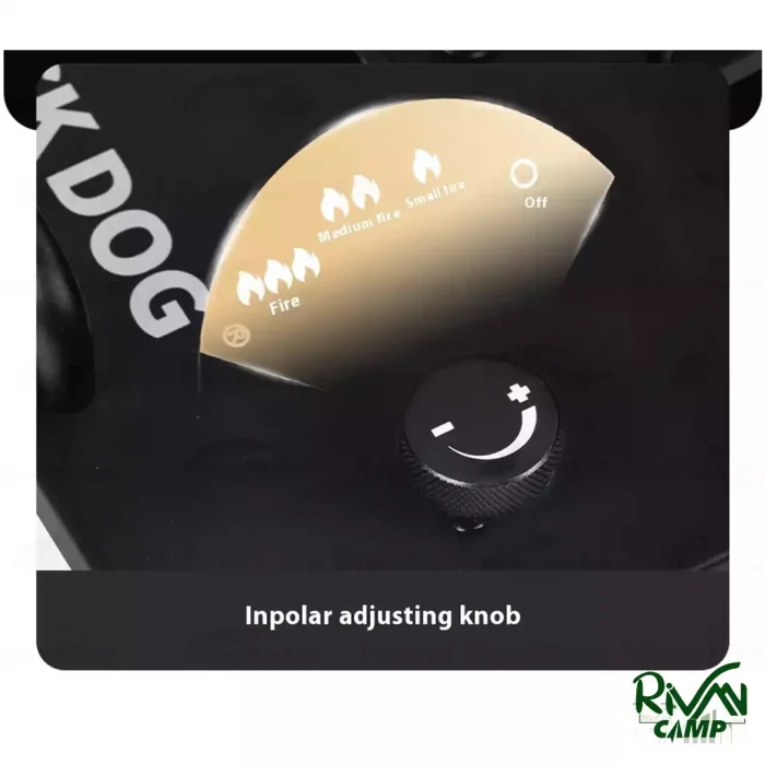 قابلیت تنظیم دما اجاق گاز رومیزی 5 هسته بلک داگ مدل CBD2550CF010