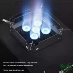 شعله قدرتمند اجاق گاز رومیزی 5 هسته بلک داگ مدل CBD2550CF010