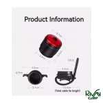 اطلاعات چراغ عقب هوشمند دوچرخه بلک داگ مدل CBD2450ZM018