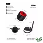 ابعاد و اندازه چراغ عقب هوشمند دوچرخه بلک داگ مدل CBD2450ZM018