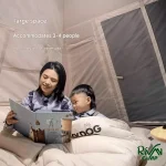 فضای داخلی راحت چادر مسافرتی اتوماتیک بلک داگ مدل BD-ZP005