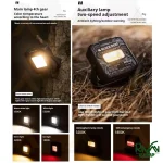 انواع حالت نوردهی چراغ کمپینگ دو طرفه برند بلک داگ مدل CBD2450ZM019