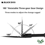 قابلیت چرخش 180 درجه ای بیل مکانیکی و تاشو بلک داگ مدل CBD2450PJ018