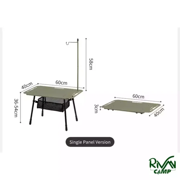 ابعاد میز کمپینگ تاشو نیچرهایک مدل CNK2450JJ025