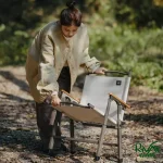 راحتی در استفاده صندلی نیچرهایک T01 سفید مدل CNK2550JJ010