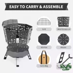 لوازم همراه اجاق هیزمی نیچرهایک مدل CNH22CJ036