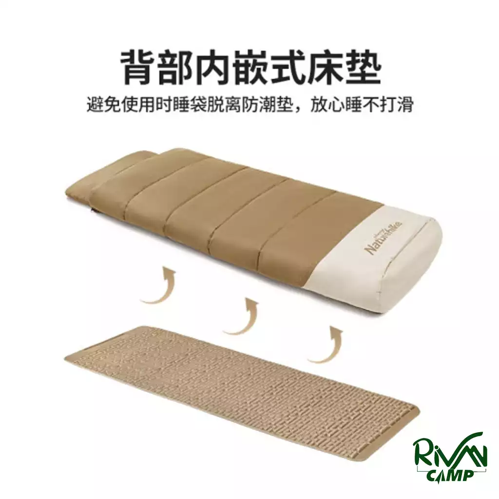 sleeping-bag-naturehike-CNH22SD006-1 عایق حرارتی کیسه خواب خاکی نیچرهایک مدل CNH22SD006