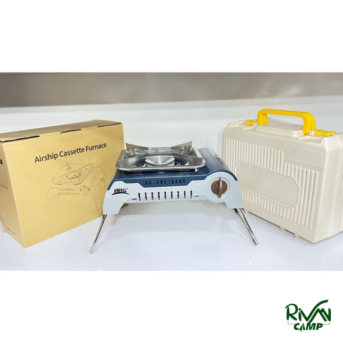 بسته بندی اجاق گاز کمپینگ پایه‌دار BRS مدل BRS-K001