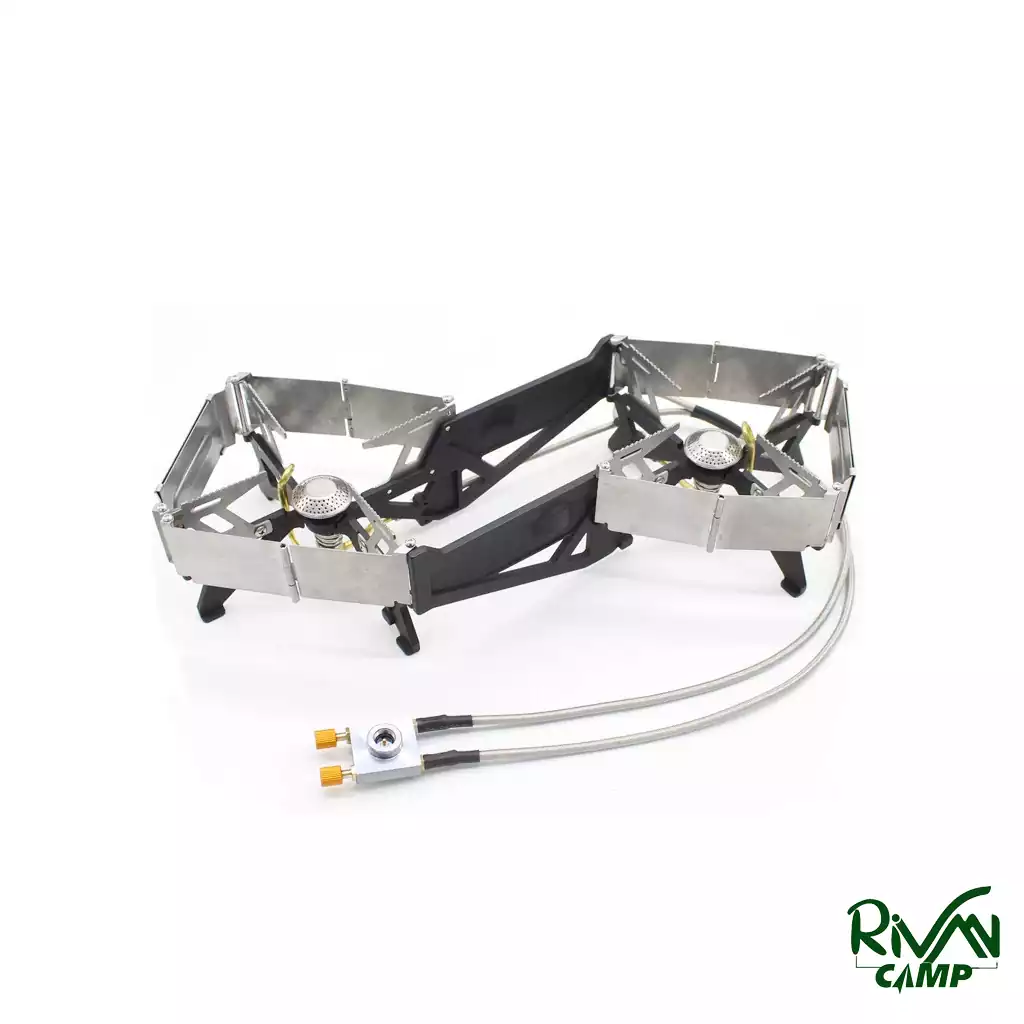 Double gas burner BRS-32-2 سرشعله کمپینگ تاشو دو شعله BRS مدل BRS-32