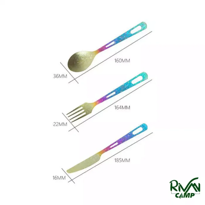 ست قاشق و چنگال تیتانیومی ماونتین هایکر مدل SZK1047
