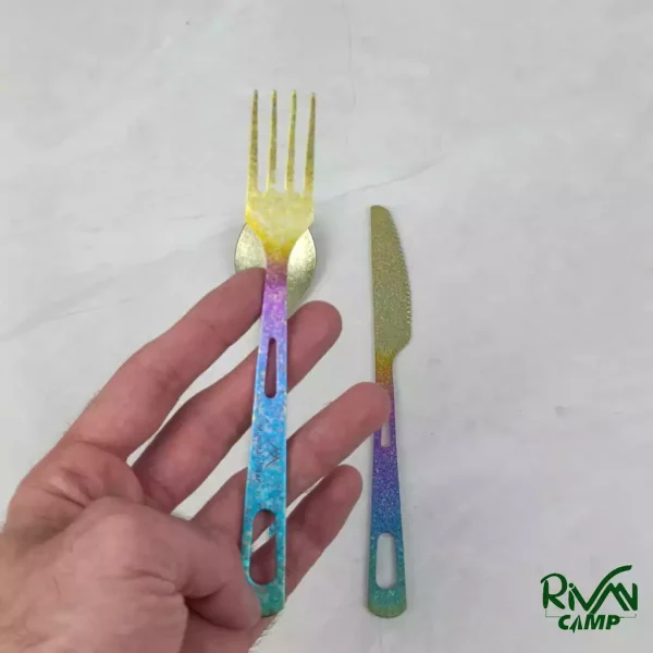 ست قاشق و چنگال تیتانیومی ماونتین هایکر مدل SZK1047