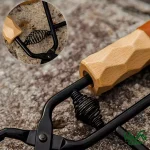 گیره چنگال زغال دسته چوبی ماونتین هایکر SZK508