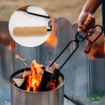 گیره چنگال زغال دسته چوبی ماونتین هایکر SZK508