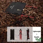 میز شیشه ای پایه آلومنیومی کمپینگ ماونتین هایکر مدل SZK728