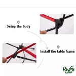 میز شیشه ای پایه آلومنیومی کمپینگ ماونتین هایکر مدل SZK728