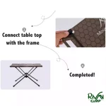 میز شیشه ای پایه آلومنیومی کمپینگ ماونتین هایکر مدل SZK728