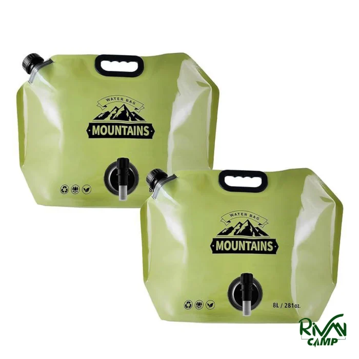 طراحی گالن آب 8 لیتری تاشو مدل Water Bag-8L
