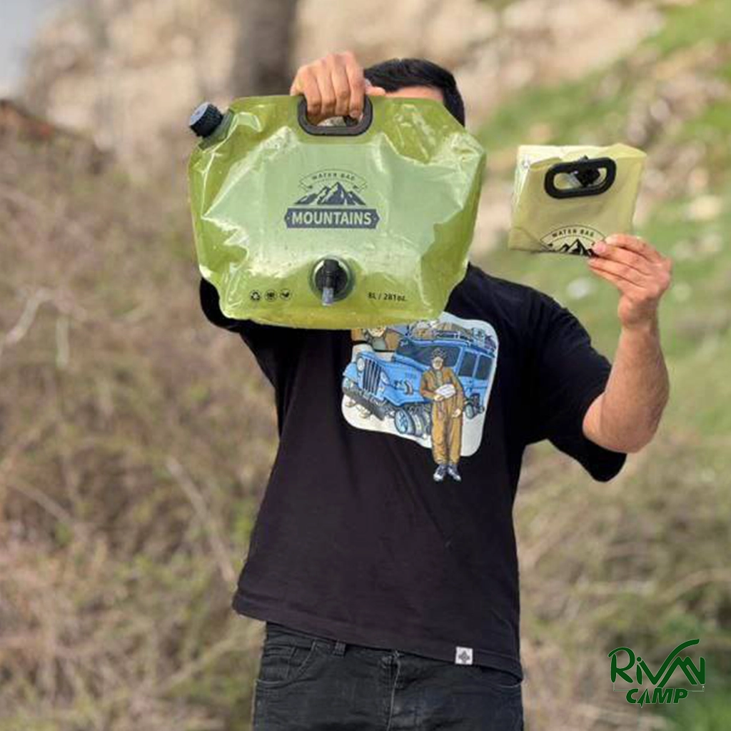 Water Bag-8L-4 وزن گالن آب 8 لیتری تاشو مدل Water Bag-8L