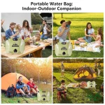 ظرفیت گالن آب 8 لیتری تاشو مدل Water Bag-8L
