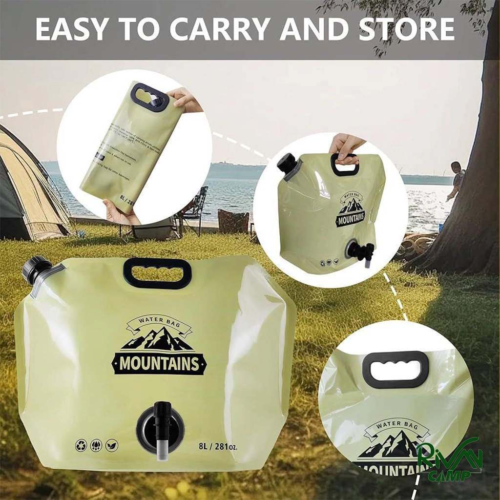 Water Bag-8L-9 قابلیت تاشو گالن آب 8 لیتری تاشو مدل Water Bag-8L
