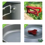 ست قابلمه و قوری BRS مدل BRS-155A